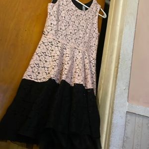 Girls dress black and pink, brand new without tags, never worn, great condition